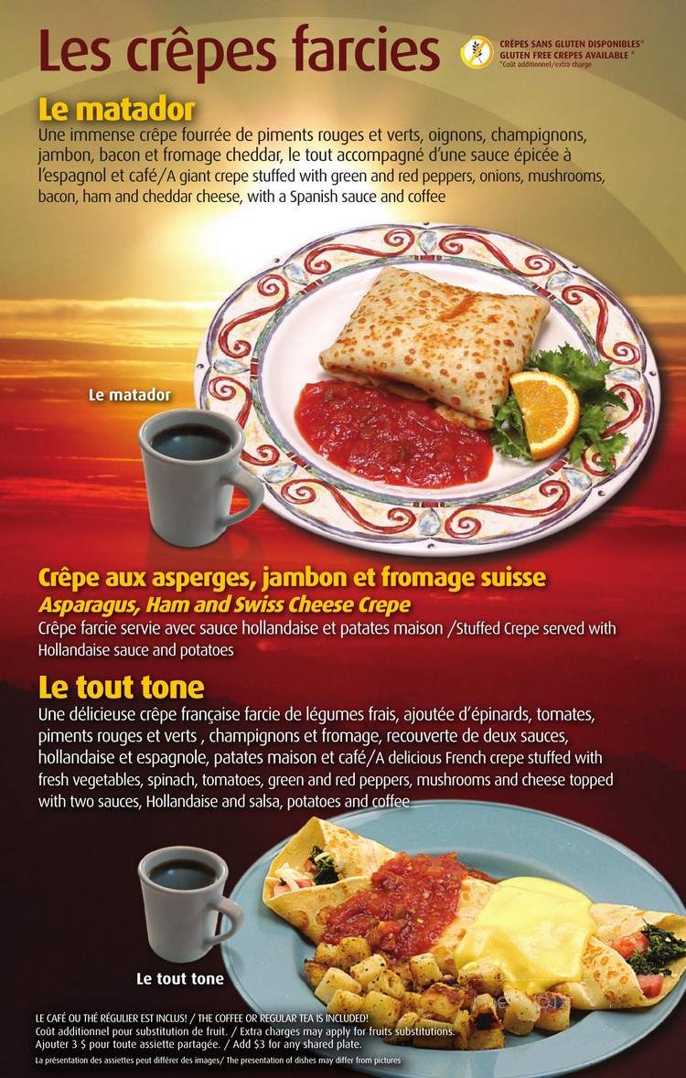 Le Matinal - Gatineau, QC menu_pic