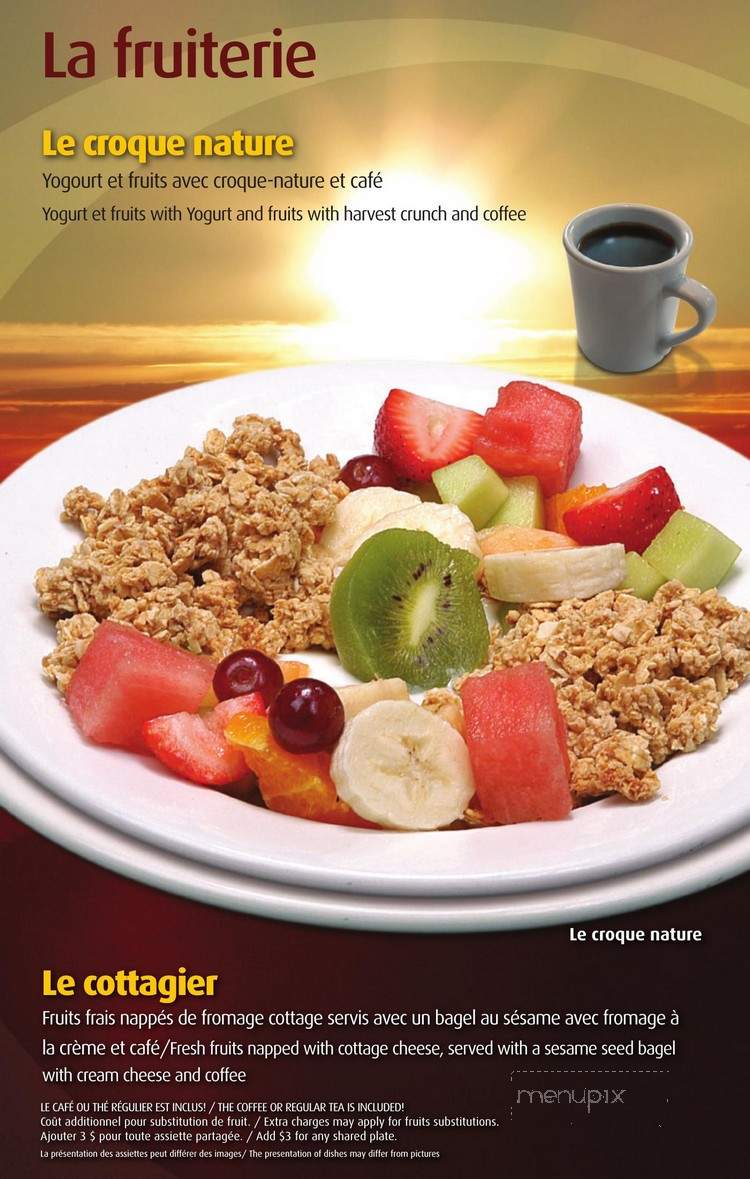 Le Matinal - Gatineau, QC menu_pic