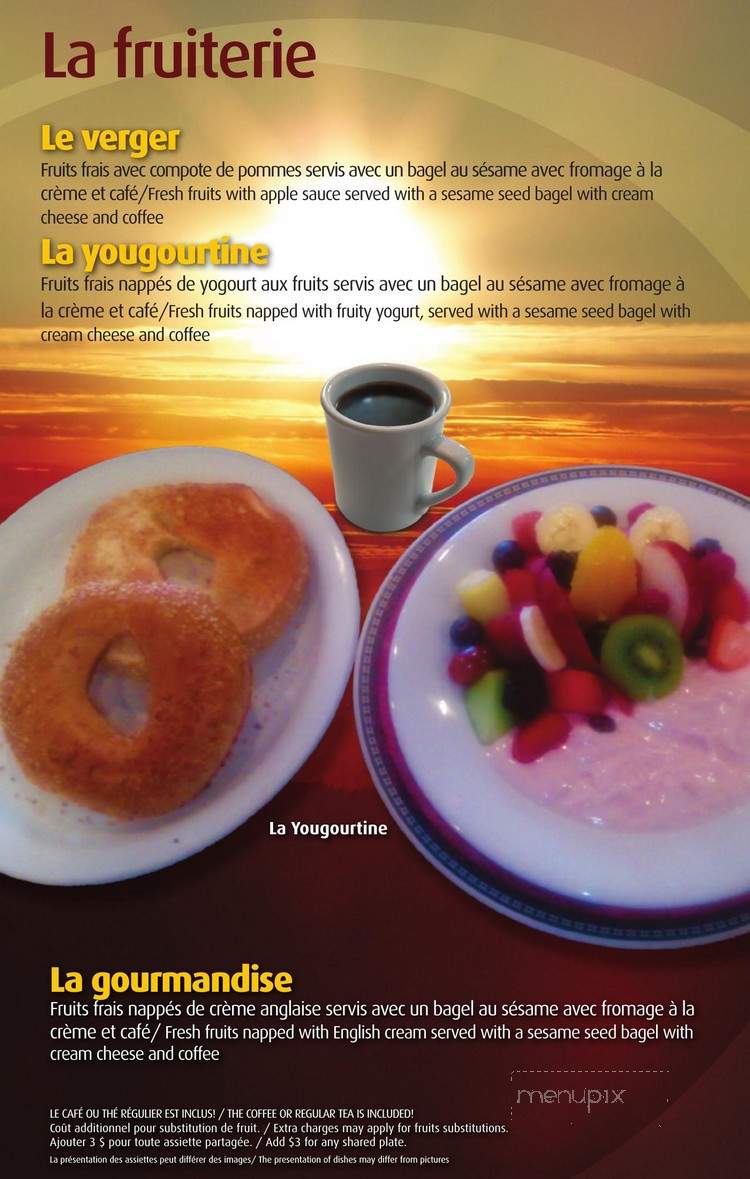 Le Matinal - Gatineau, QC menu_pic
