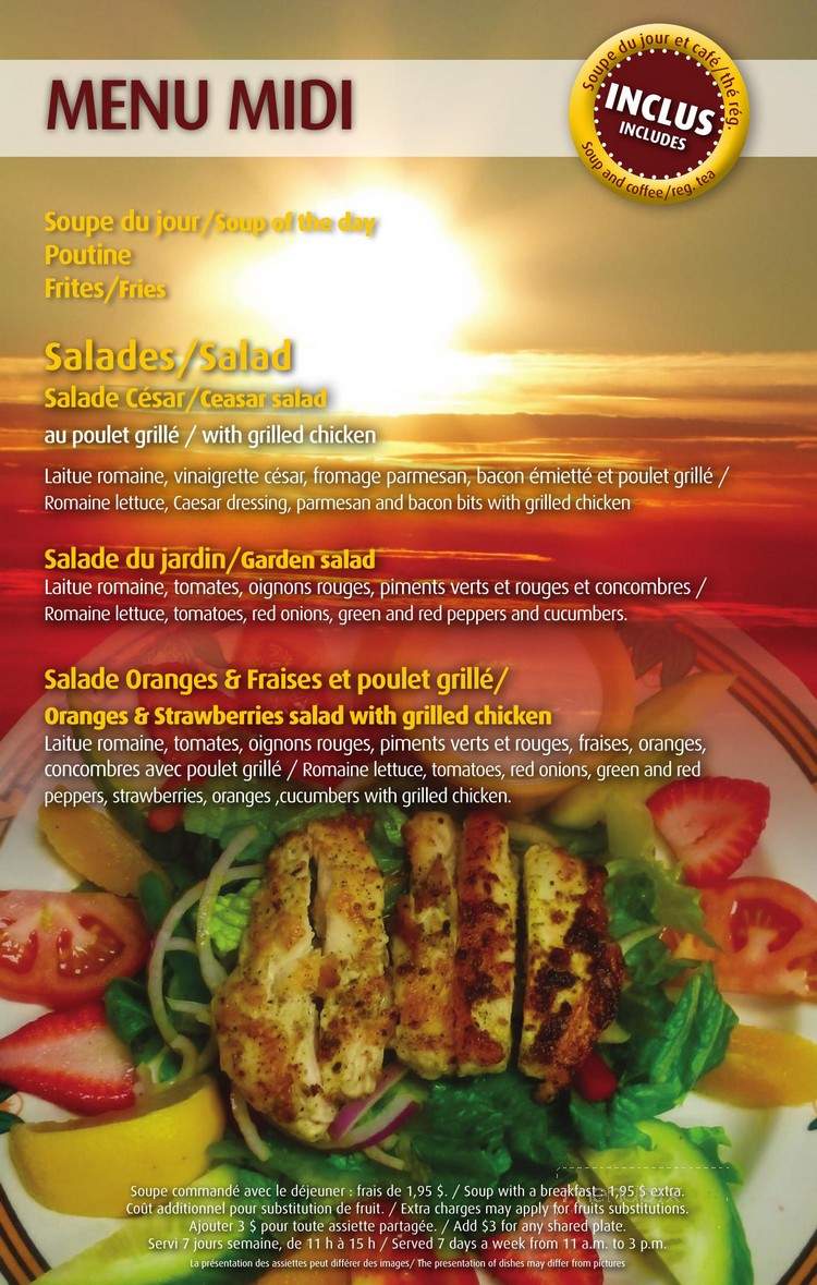 Le Matinal - Gatineau, QC menu_pic