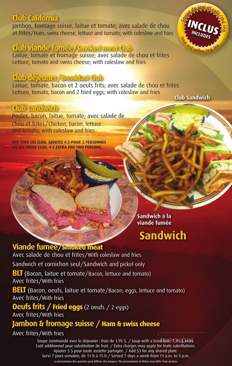 Le Matinal - Gatineau, QC menu_pic