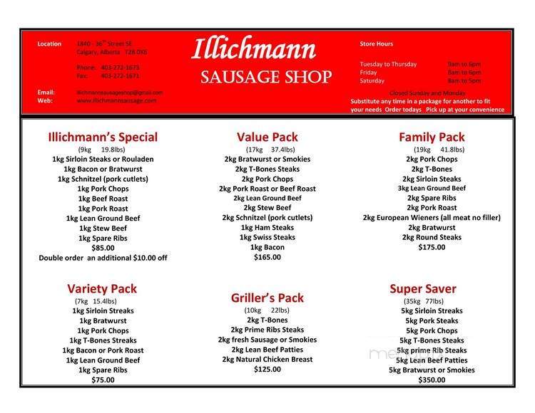 Illichmann's Sausage Shop - Calgary, AB