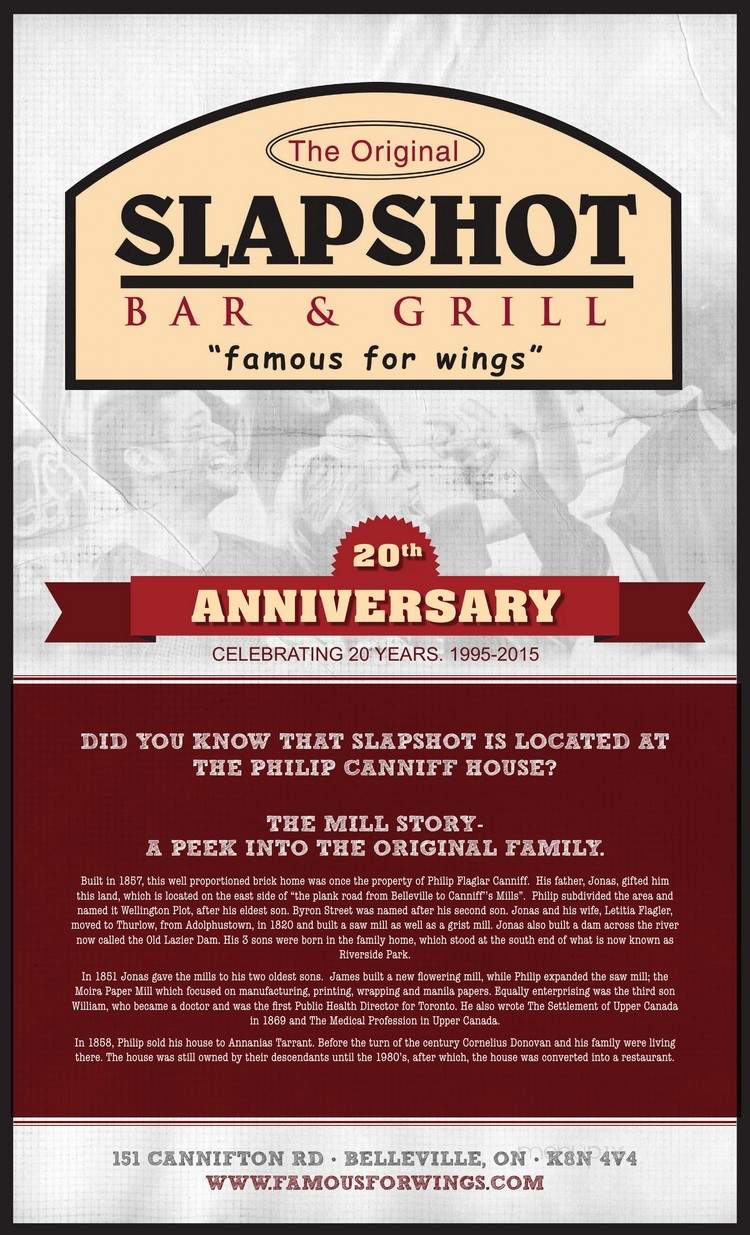 Slapshot Bar & Grill - Belleville, ON
