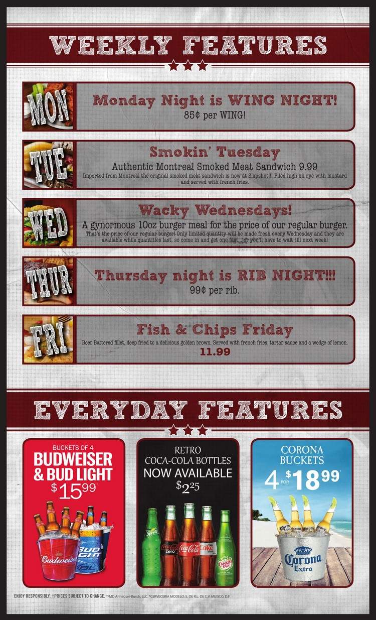 Slapshot Bar & Grill - Belleville, ON