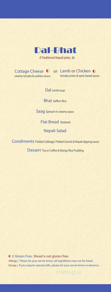 Himalayan - Calgary, AB menu_pic