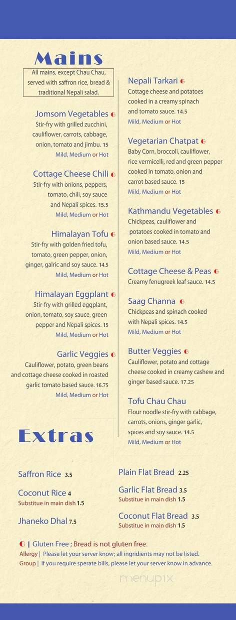 Himalayan - Calgary, AB menu_pic