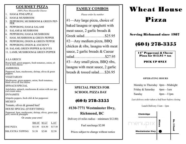 Wheat House Pizza - Richmond, BC