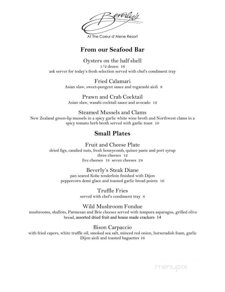 Beverly's Restaurant - Coeur D'Alene, ID menu_pic