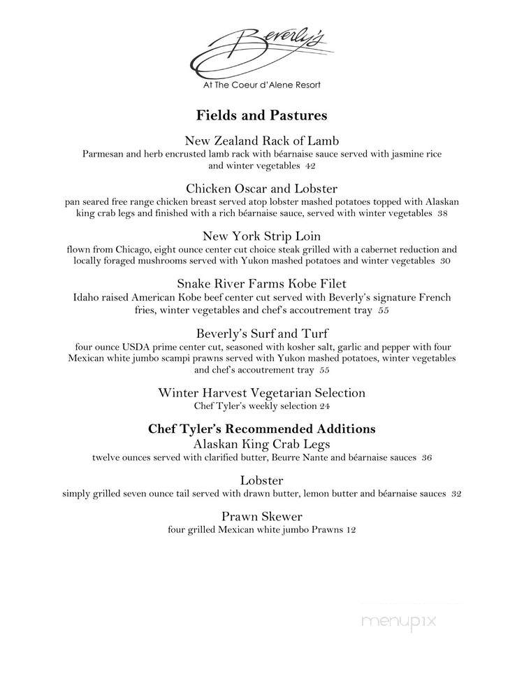 Beverly's Restaurant - Coeur D'Alene, ID menu_pic