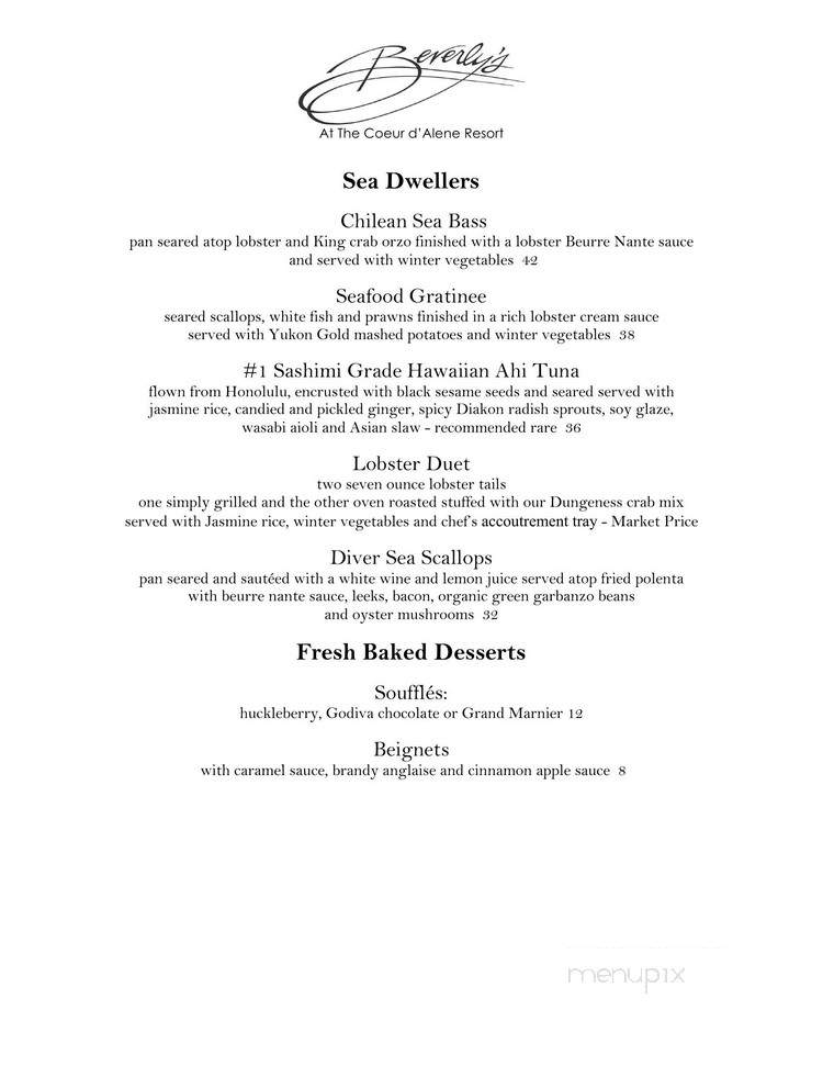 Beverly's Restaurant - Coeur D'Alene, ID menu_pic