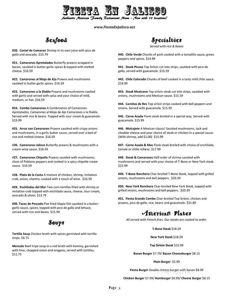 Fiesta Enjalisco - Hamilton, MT menu_pic