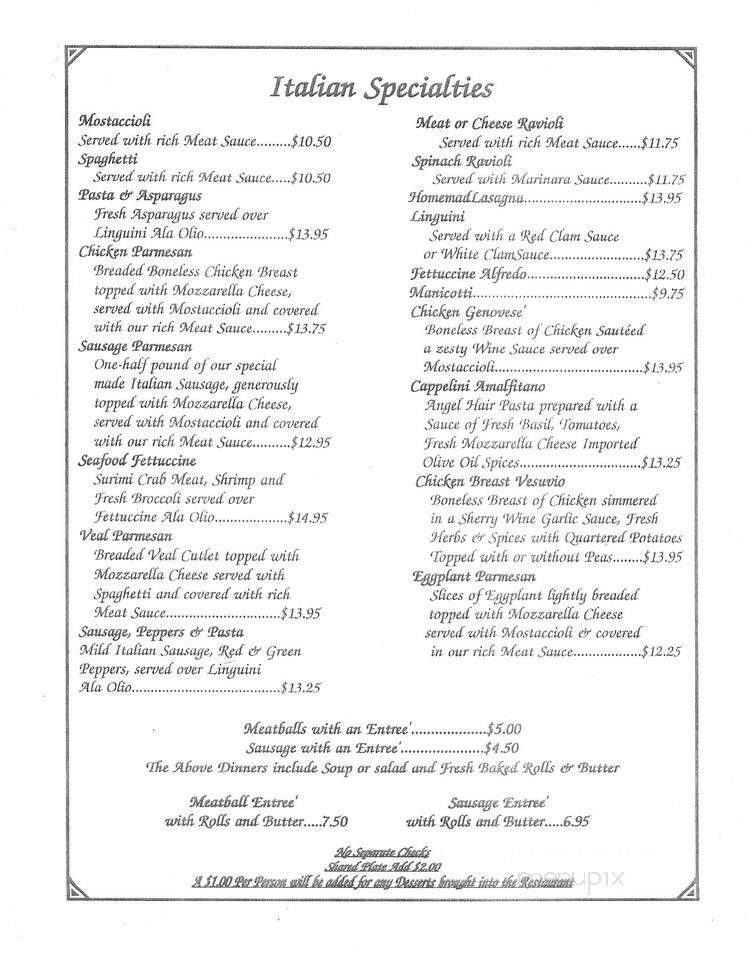 J C's Pub & Ristorante - McCook, IL menu_pic