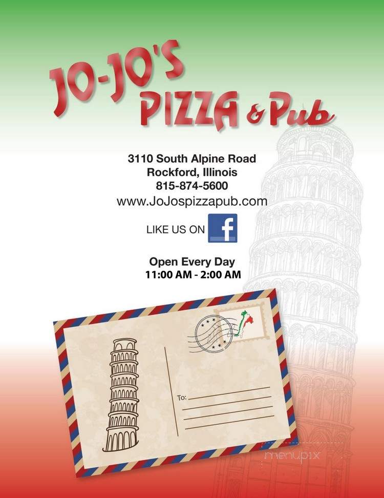 Jo Jo's Pizza & Delivery - Rockford, IL menu_pic