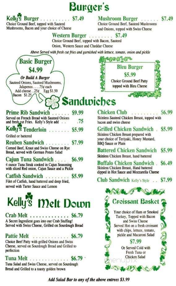 Kelly's Tavern - Quincy, IL menu_pic