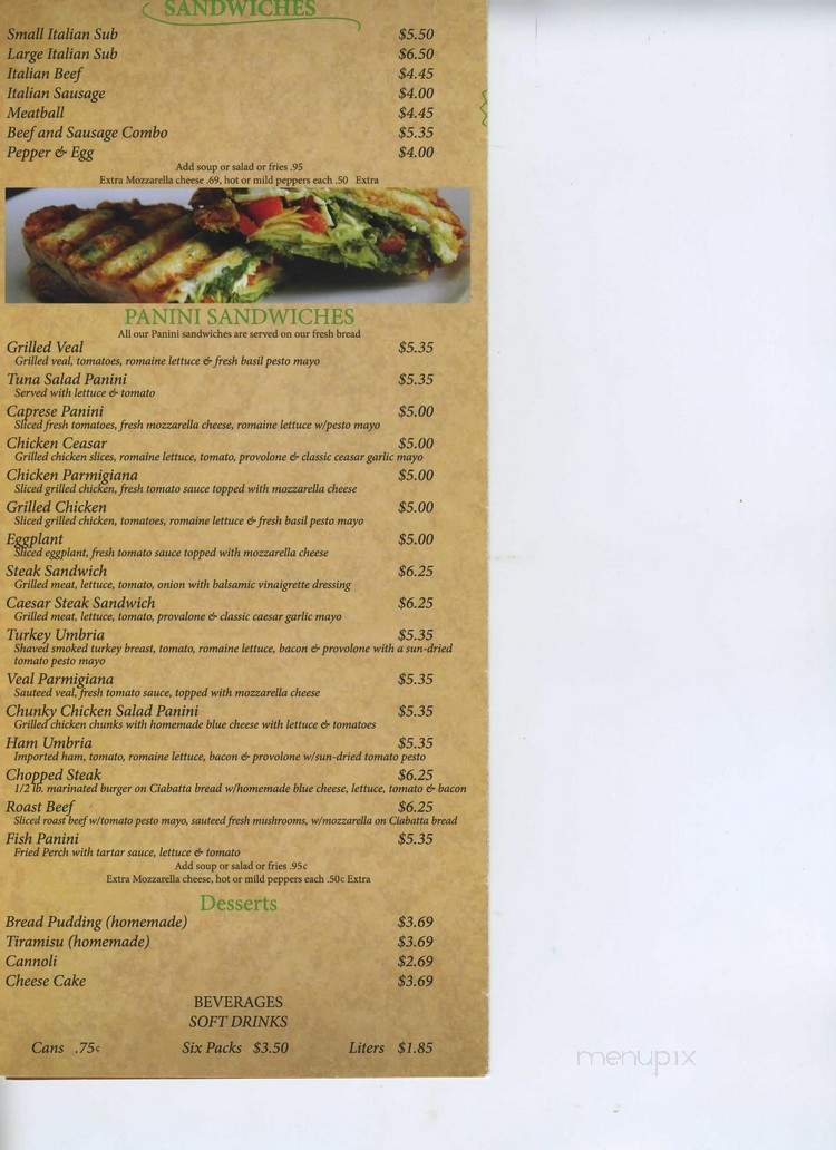 Altavilla's - Hillside, IL menu_pic