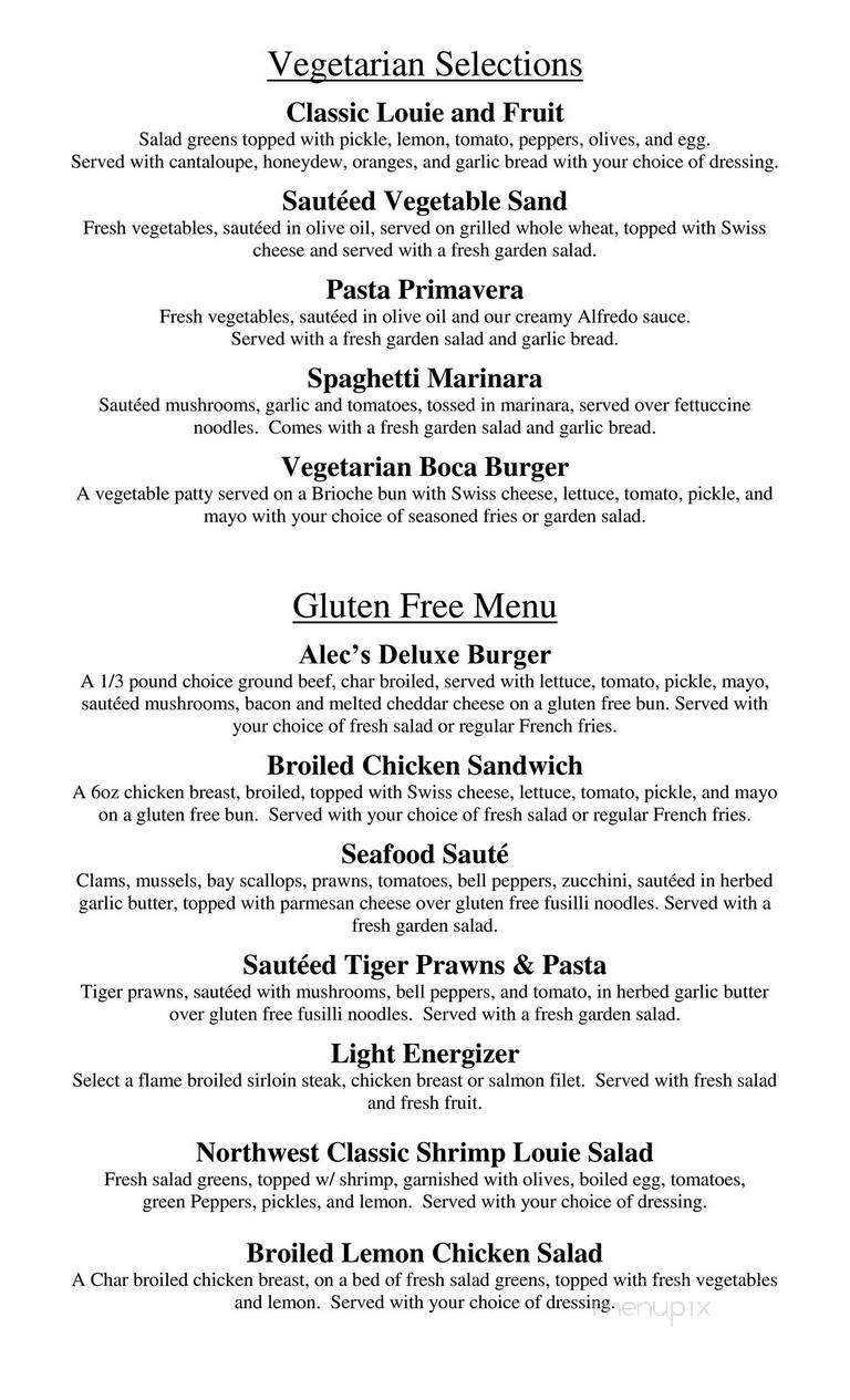 Time For Tea - Ocean Park, WA menu_pic