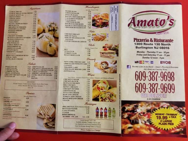 Casamari 'Italian Traditions' - Burlington, NJ menu_pic