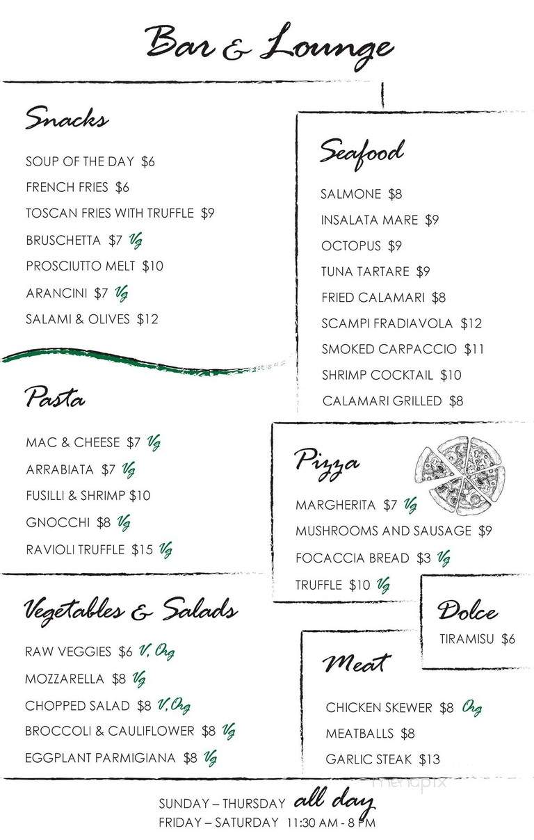 Cafe Roma - Los Angeles, CA menu_pic