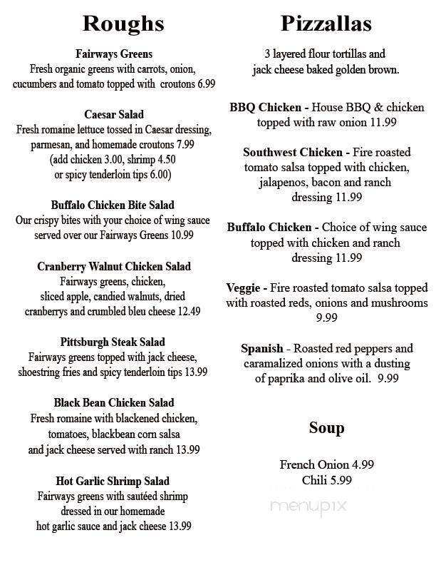 Fairways Pub & Grille - Pottstown, PA menu_pic