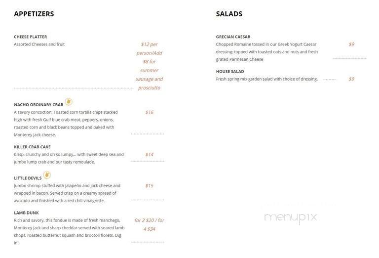 Black Sheep Bistro - Corpus Christi, TX menu_pic
