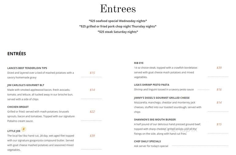 Black Sheep Bistro - Corpus Christi, TX menu_pic