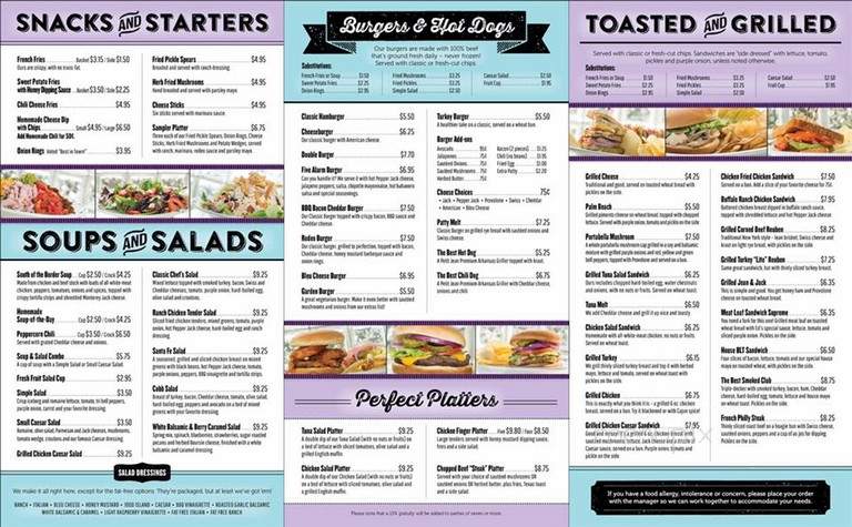 Purple Cow - Little Rock, AR menu_pic