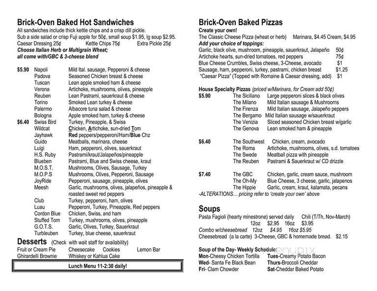 Great Bend Coffee - Great Bend, KS menu_pic