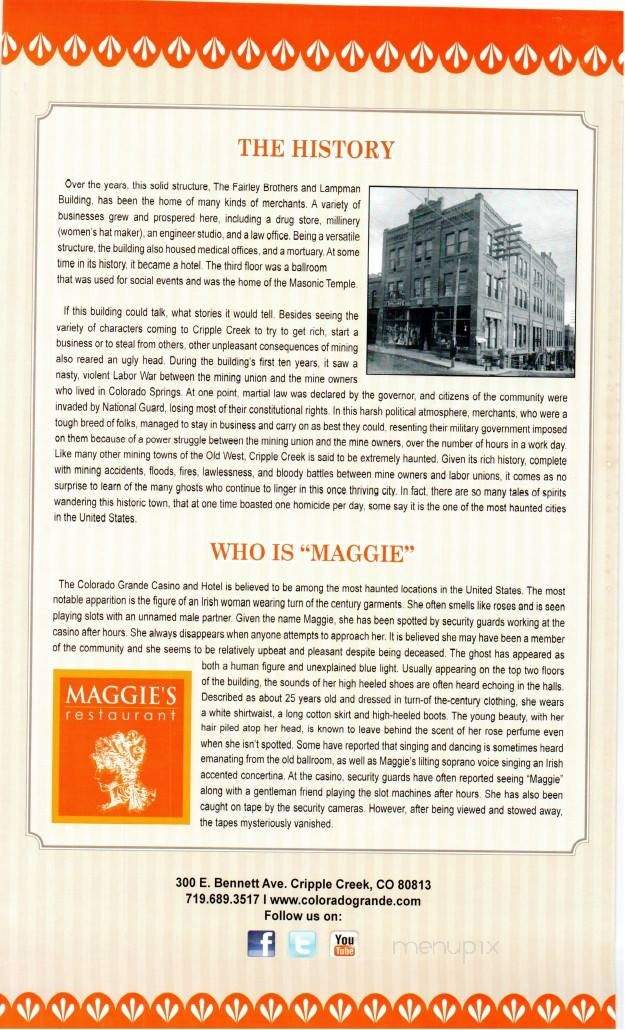 Colorado Grande Casino & Restaurant - Cripple Creek, CO menu_pic