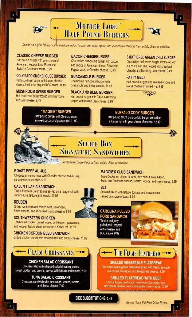 Colorado Grande Casino & Restaurant - Cripple Creek, CO menu_pic
