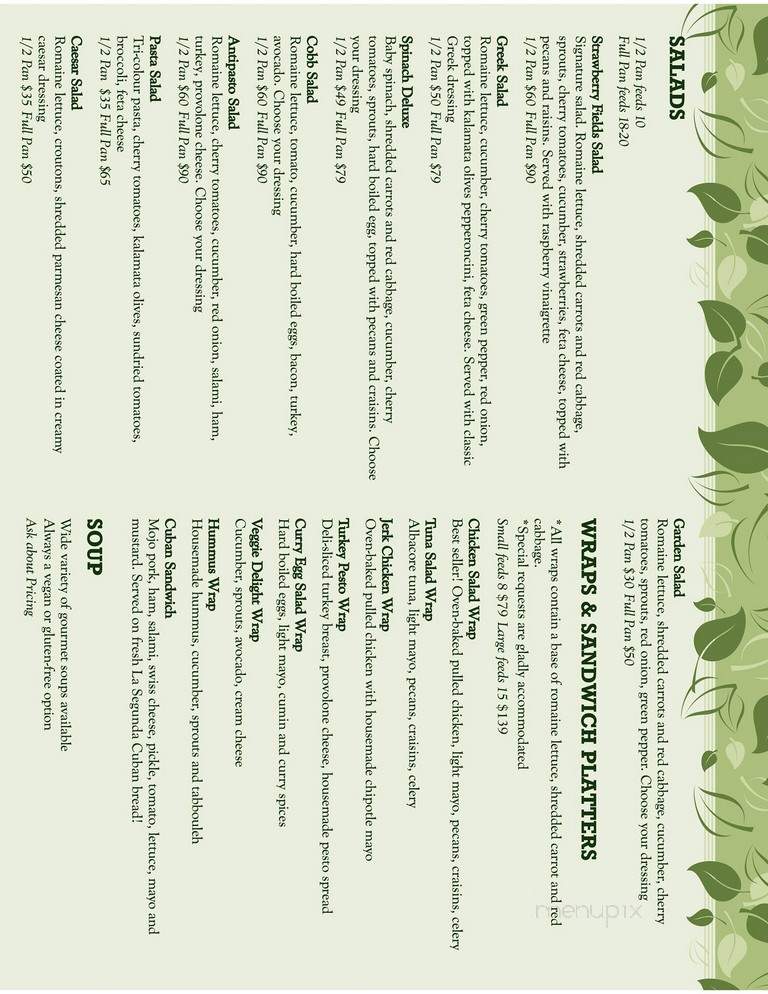 Central Cafe and Organics - St Petersburg, FL menu_pic