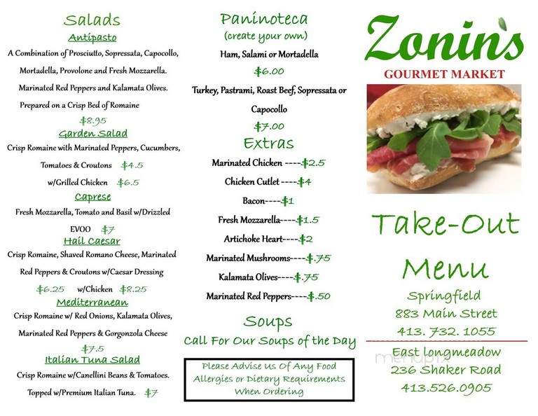Zonin's gourmet market - Springfield, MA