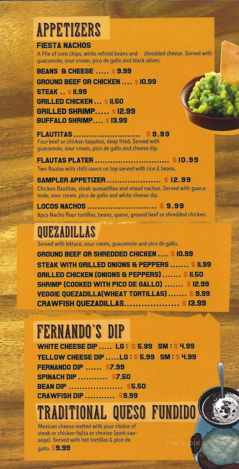 Fernando's Mexican Grill and Cantina - Marksville, LA