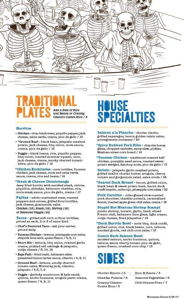 Mezcal Tequila Cantina - Worcester, MA menu_pic