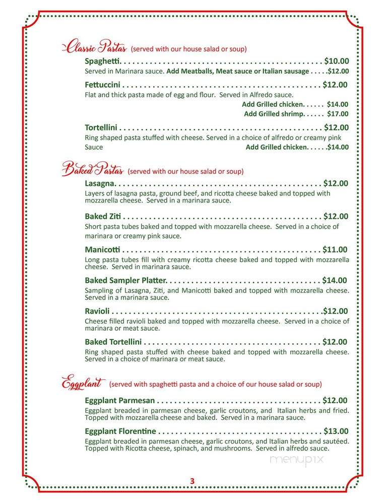 Little Italy Pizza and Pasta - Abilene, TX menu_pic