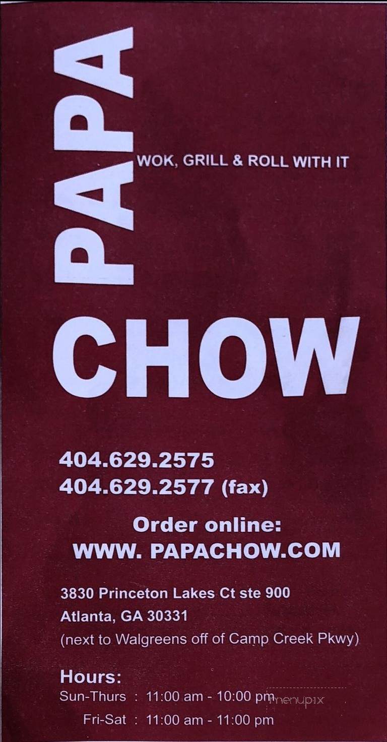 Papa Chow - Atlanta, GA