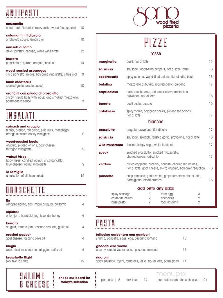 Sono Wood Fired - Chicago, IL