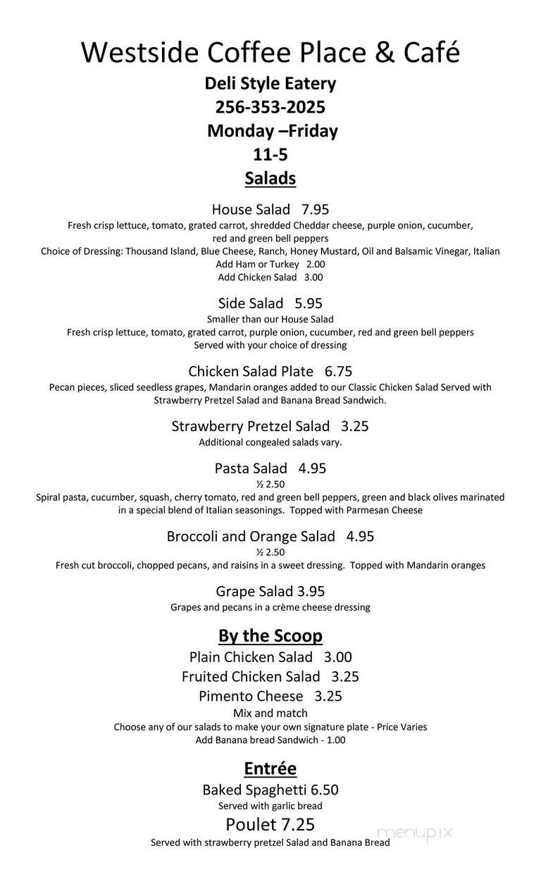 Westside Coffee Place & Cafe - Decatur, AL