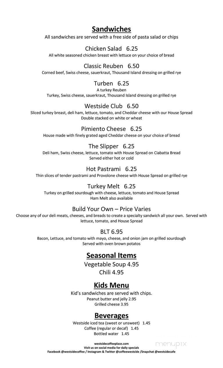 Westside Coffee Place & Cafe - Decatur, AL