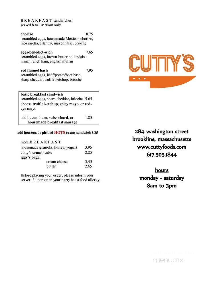 Cutty's - Brookline, MA