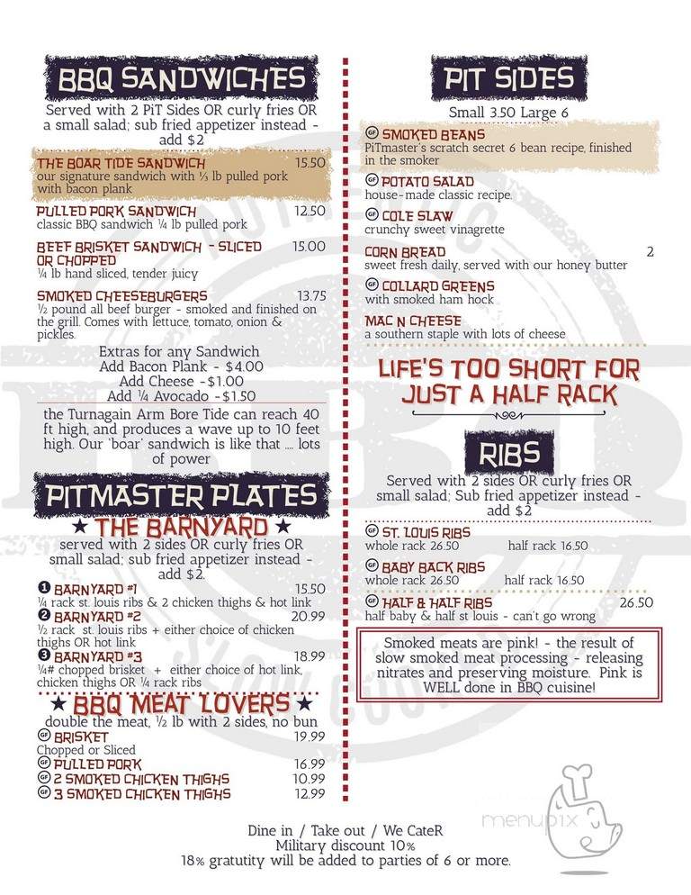 Turnagain Arm Pit BBQ - Anchorage, AK menu_pic