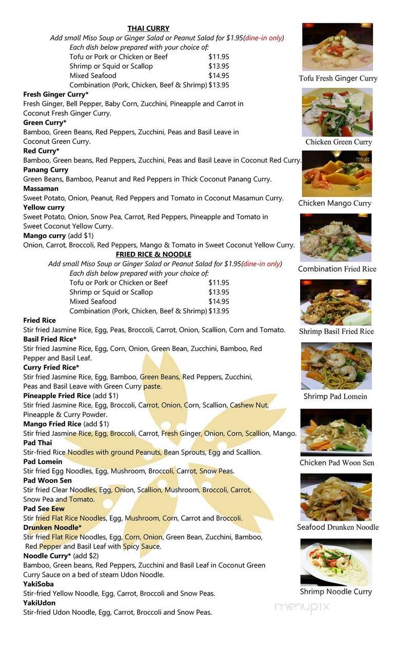 Thai Hana - Melbourne, FL menu_pic