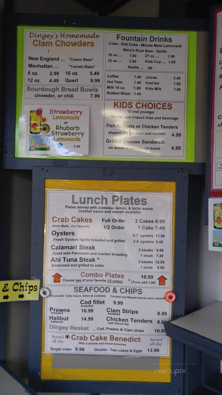 Dingey's Puget Sound Cuisine - Olympia, WA menu_pic