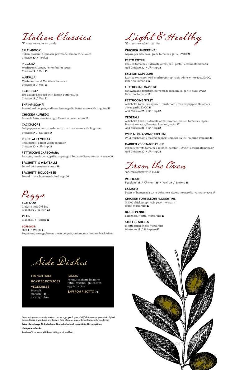 Basta Pasta - Timonium, MD menu_pic