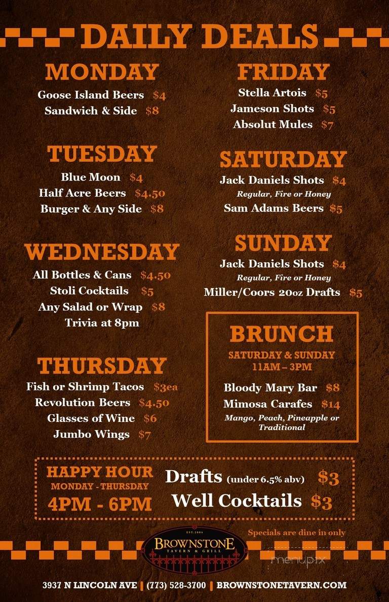 Brownstone Tavern & Grill - Chicago, IL