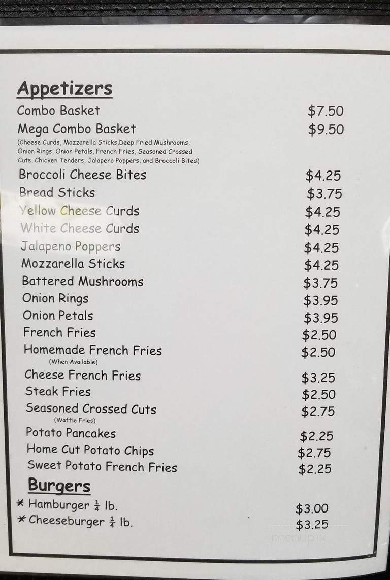 Eight HI Club - Goodman, WI menu_pic