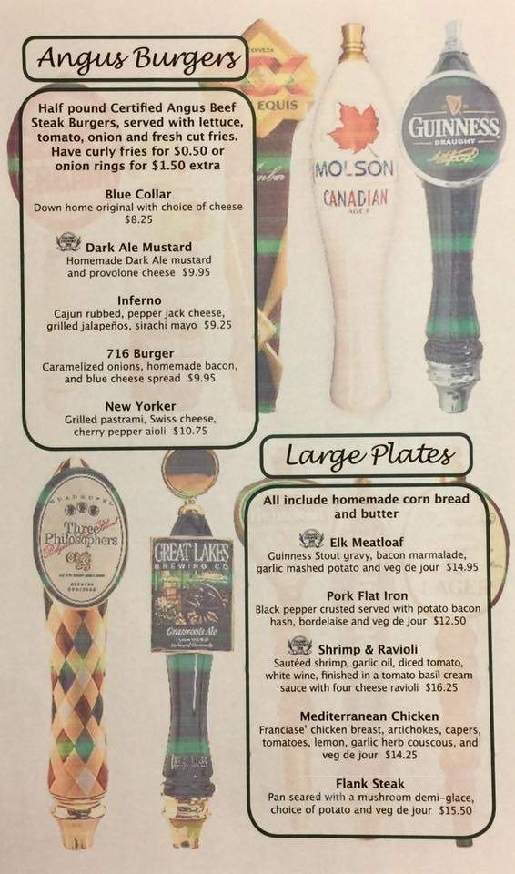 Colden Country Inn - Colden, NY menu_pic