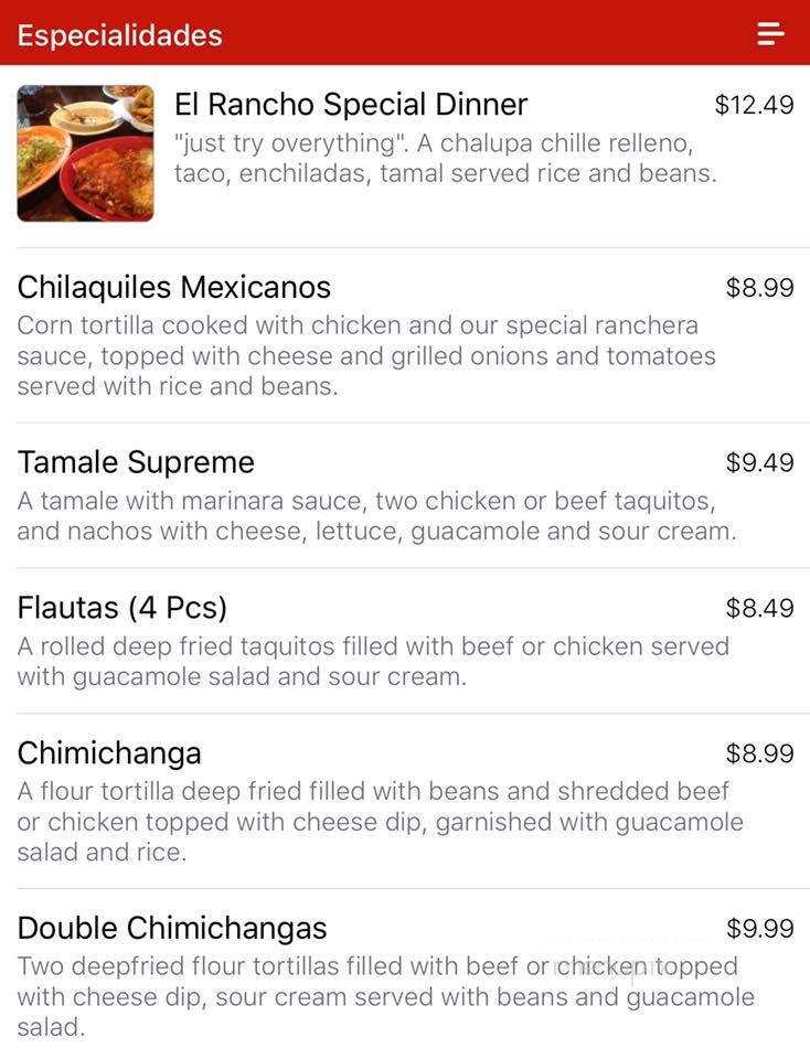 El Toro Loco Kirby - Memphis, TN menu_pic
