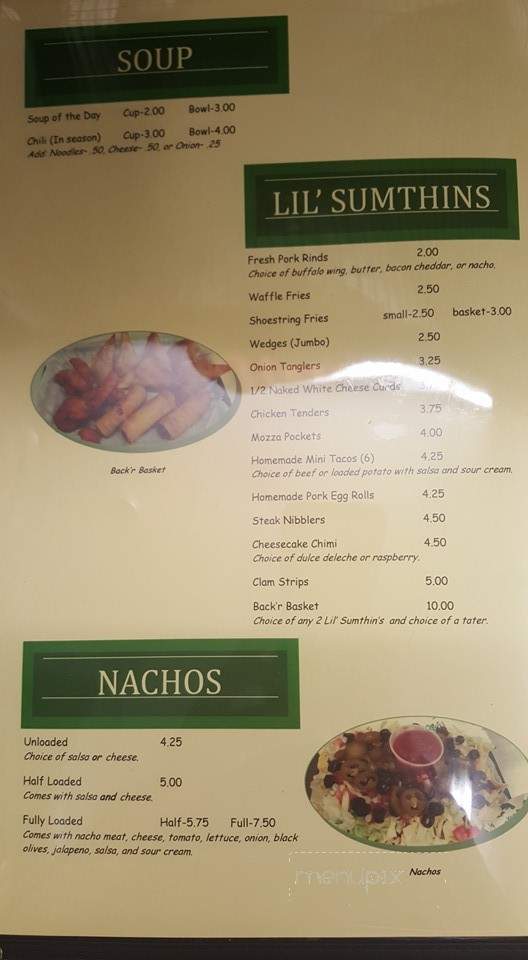 Linebacker - Manitowoc, WI menu_pic