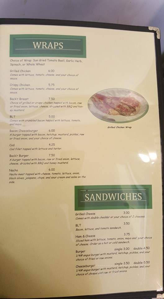 Linebacker - Manitowoc, WI menu_pic