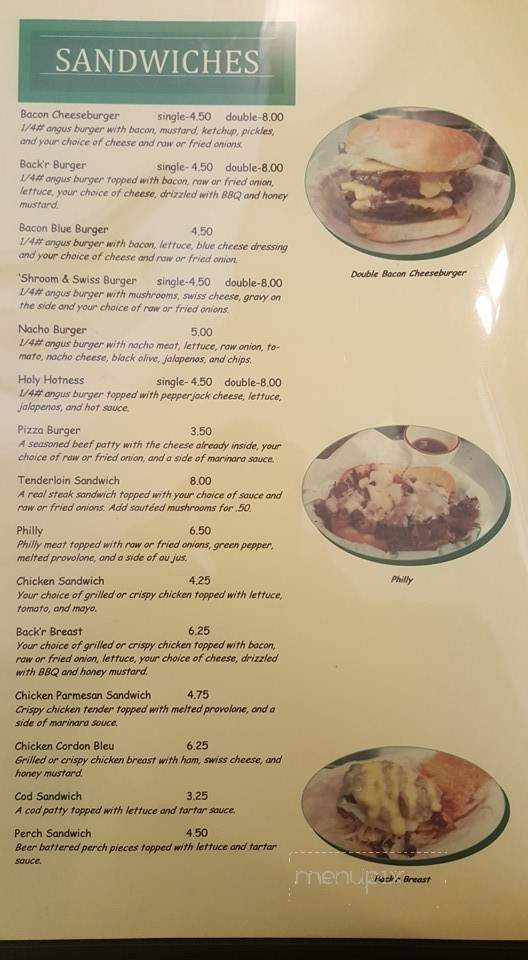 Linebacker - Manitowoc, WI menu_pic